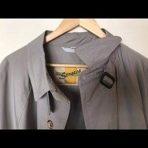 Oversized Vintage Chaps Trench Coat Raincoat 44R